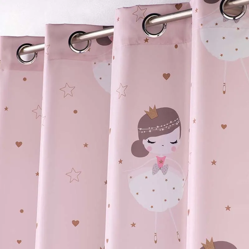 Rideau à oeillets Microfibre Petite princesse - 140x260cm-3