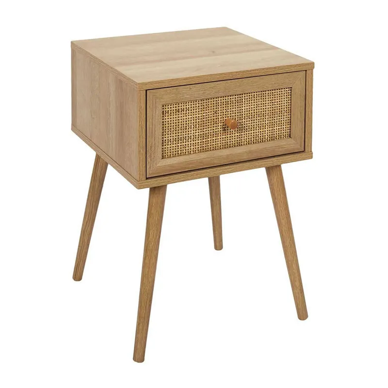 Table de chevet Bali 1 tiroir Bois - 55,4x39x39cm-1