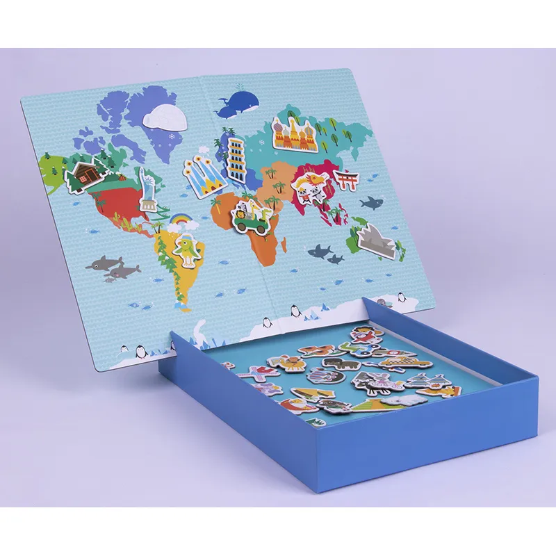 Jeu magnétique Carte du Monde 40pcs - 36m+-2