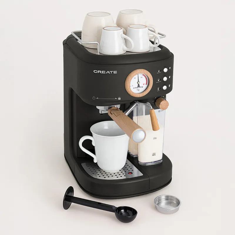 Cafetière Thera Retro-pro semi-automatic - Noir-5