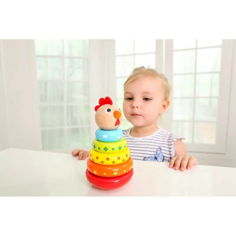 Anneaux empilables Poule - 12m+-3