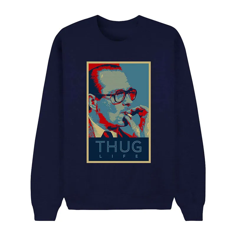 Sweat Homme Chirac thug life - Navy-0