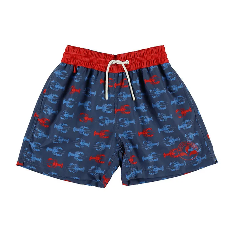 Short de bain Ecrevisse - Bleu/Rouge-0