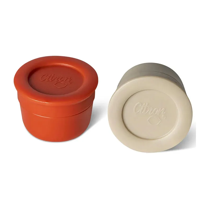Set de 2 récipients à sauce 16ml - Brique/Beige-3