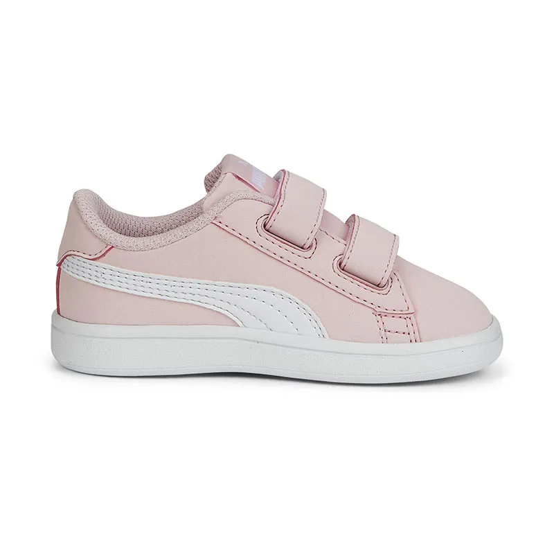 Baskets Bébé Smash V2 Buck Puma - Rose/Blanc-2