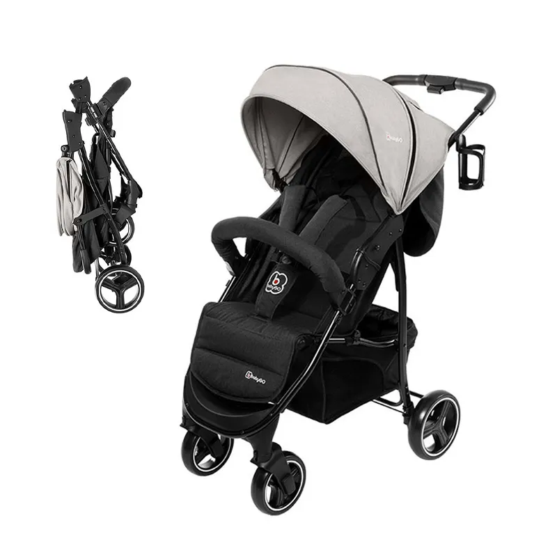 Poussette Compacte Basket Gris Chiné - 0m+-0