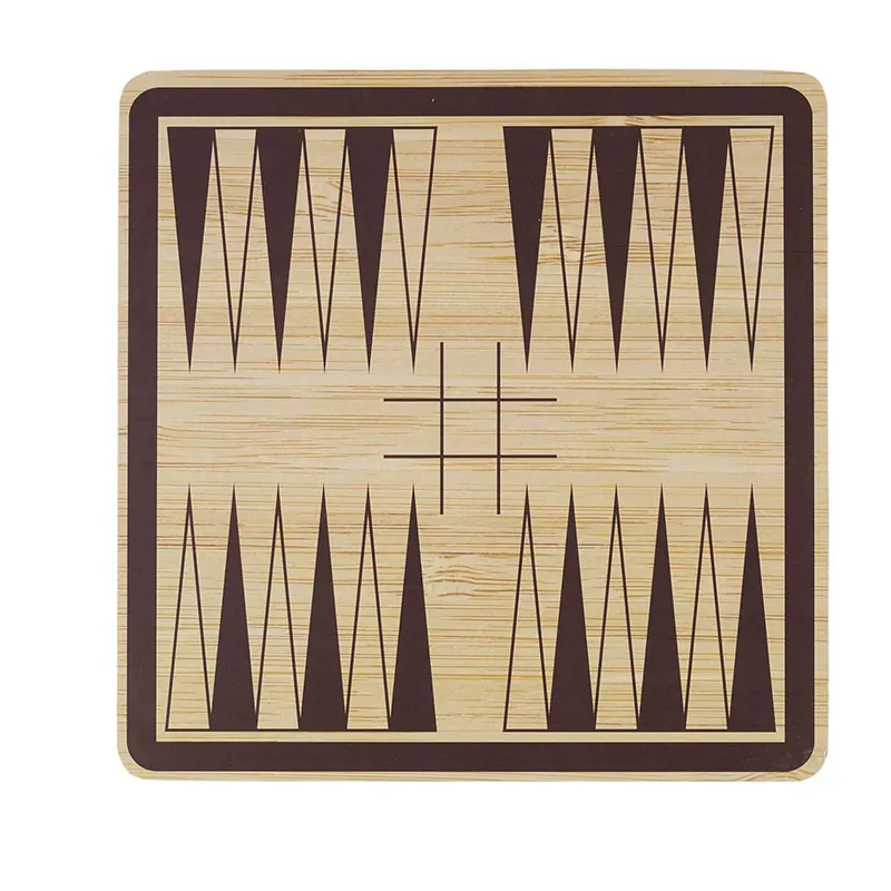 Coffret Jeux de société Bois 10en1 - 33x33x15,5cm-4