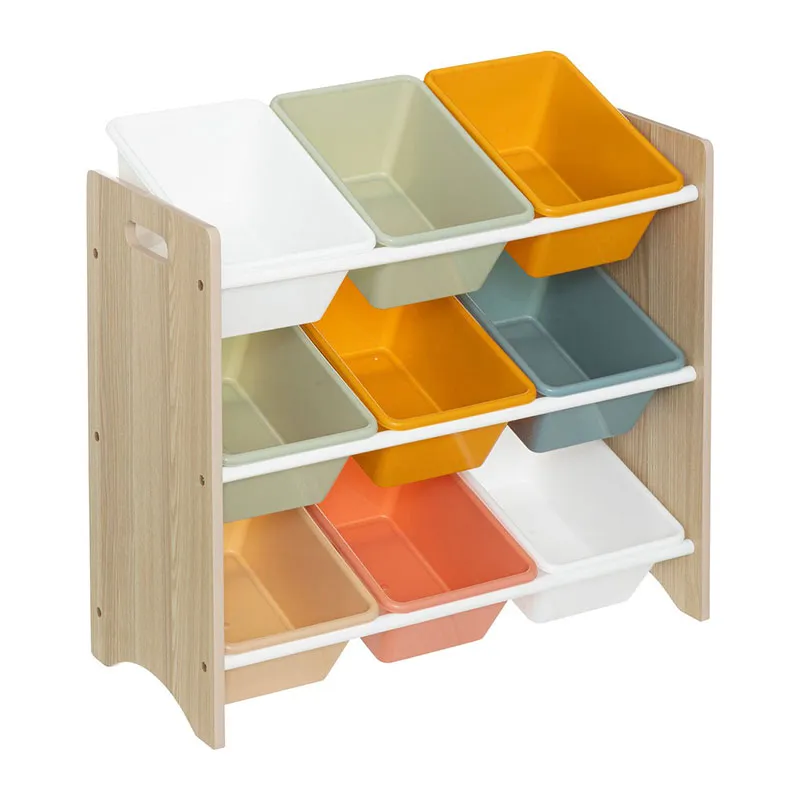 Meuble de rangement Play avec 9 bacs - 60x29,5x64cm-1