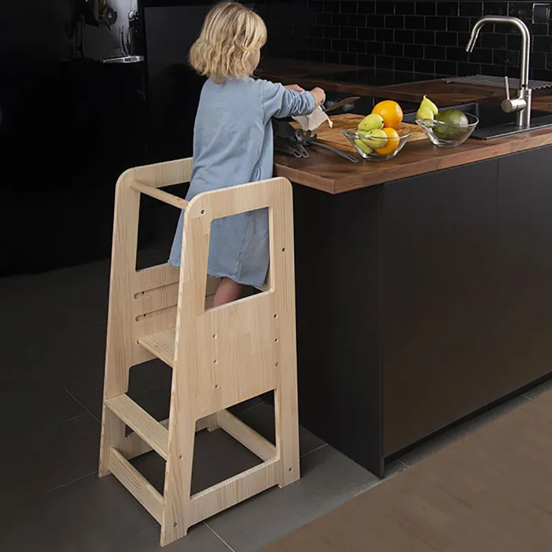 Tour d'apprentissage Montessori Naturel - 90x40cm-0