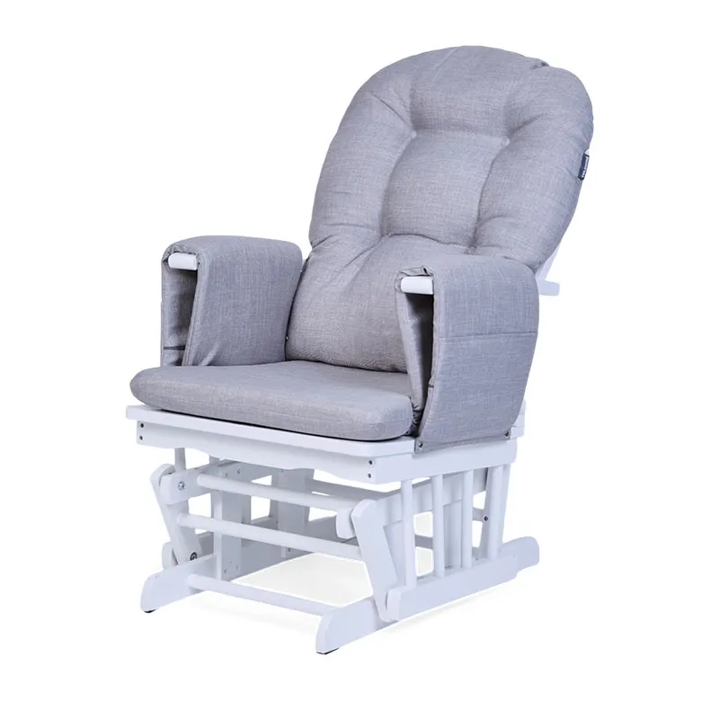 Fauteuil à Bascule avec repose pieds - Gris-0