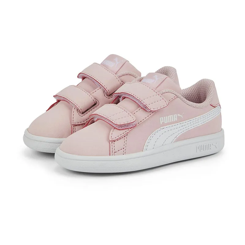 Baskets Bébé Smash V2 Buck Puma - Rose/Blanc-0