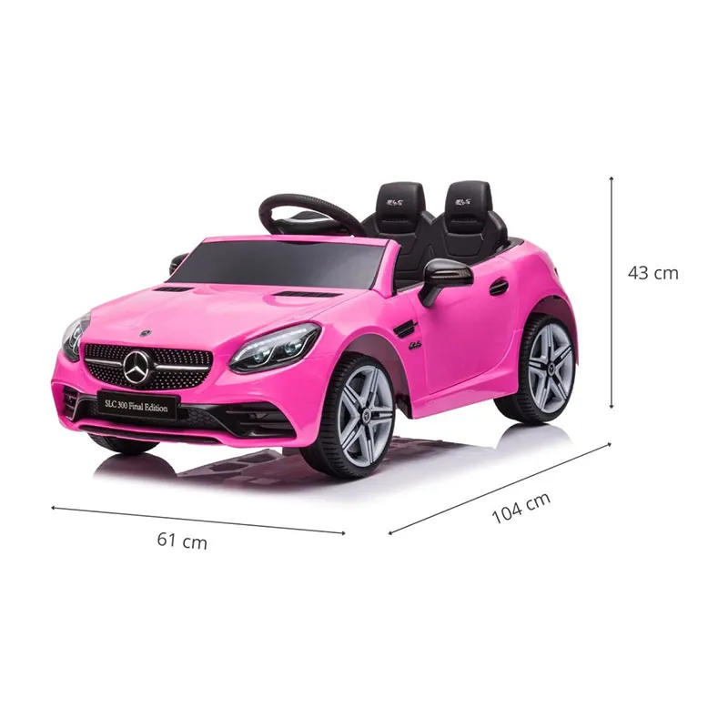 Voiture à batterie Mercedes-Benz SLC Rose - 36m+-14