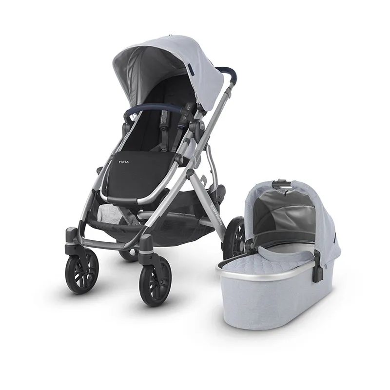 Duo Poussette Combinée Vista William Bleu Oxford UppaBaby - 0m+-5