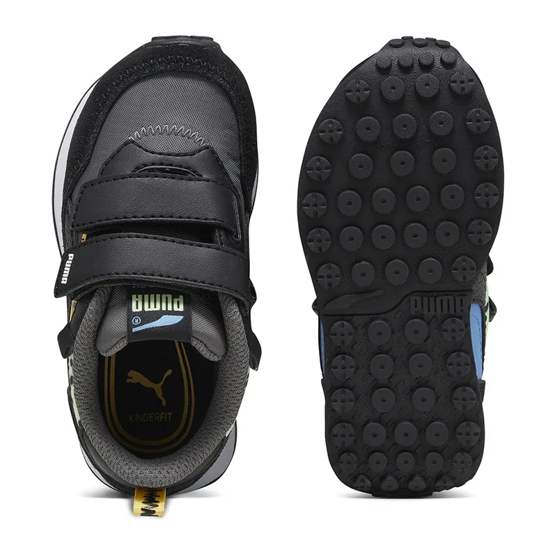 Baskets Bébé Rider Puma - Anthracite/Bleu/Jaune-3
