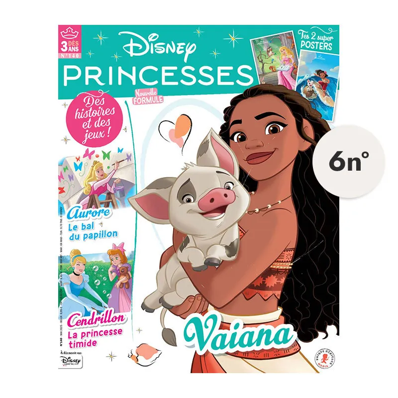 Abo.1an Disney Princesses 6n° - 3-6+-0