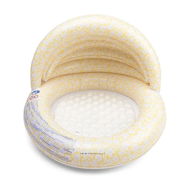 Piscine gonflable avec auvent Fleurs - Ø90cm-1