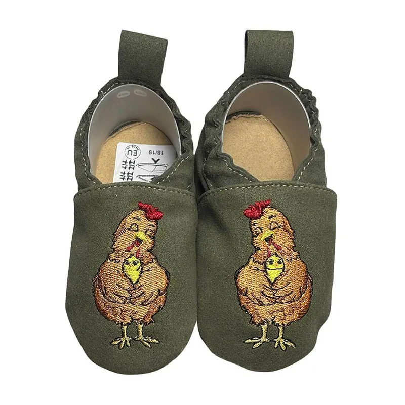 Chaussons Recystep Poule maman - Vert-0