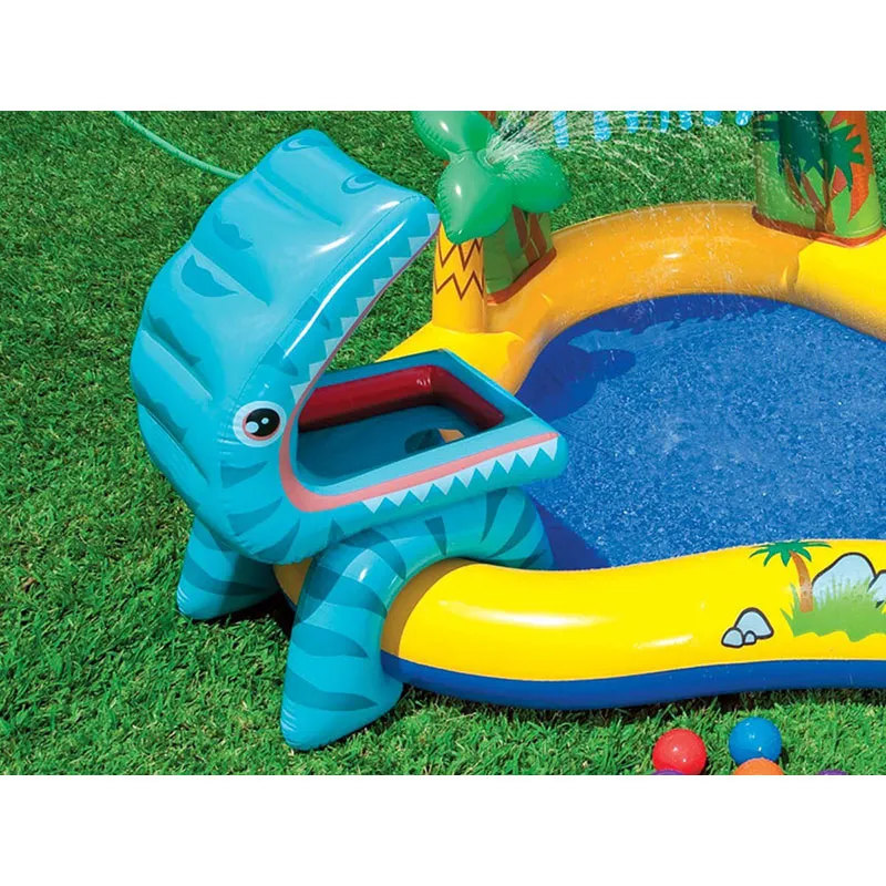 Aire de jeux gonflable Jurassic - 191x109x249cm-6