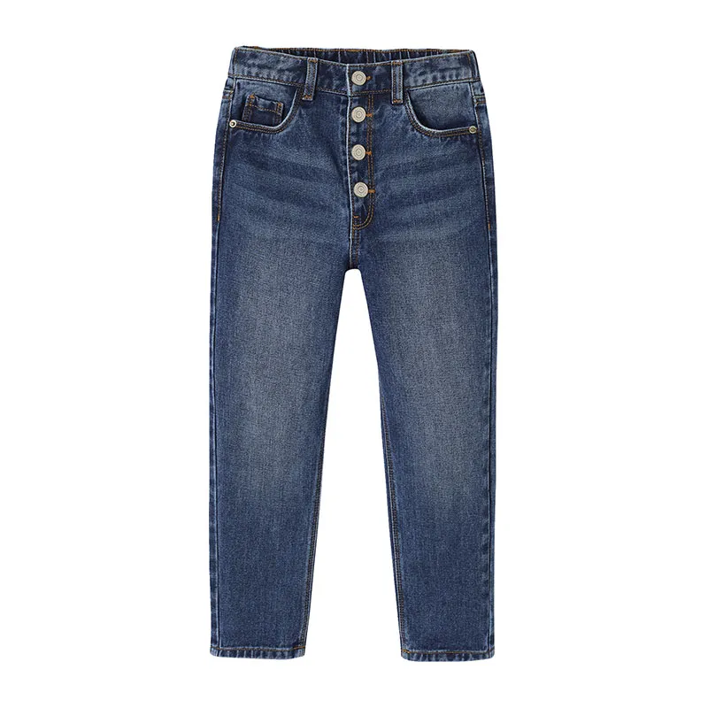 Jean Mom MorphologiK fille tour de hanches FIN - Bleu Jean-0