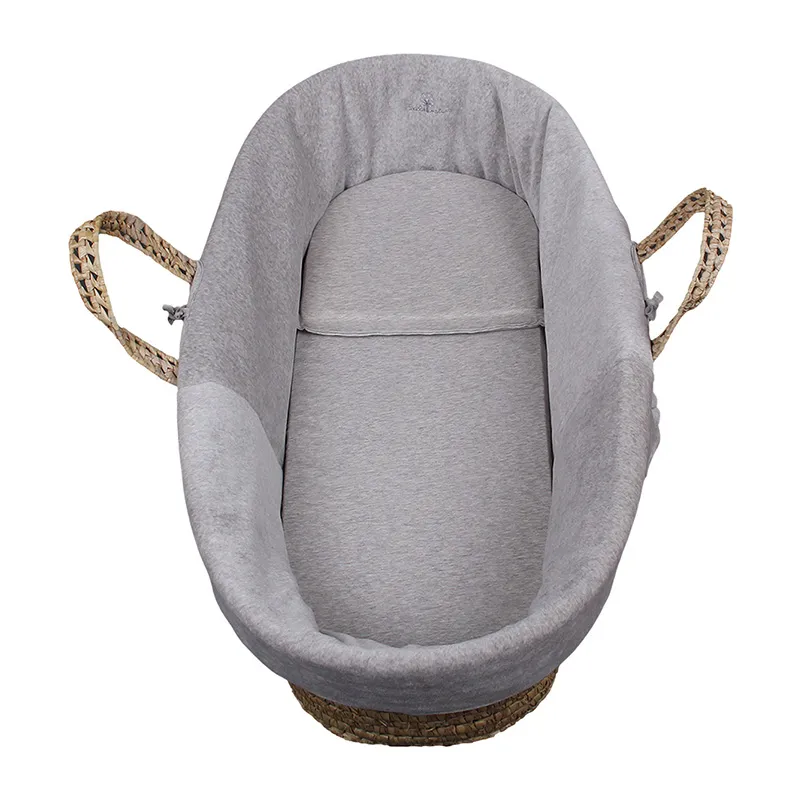 Couffin velours Coton BIO + chancelière Coton BIO Gris - 0-6m-1