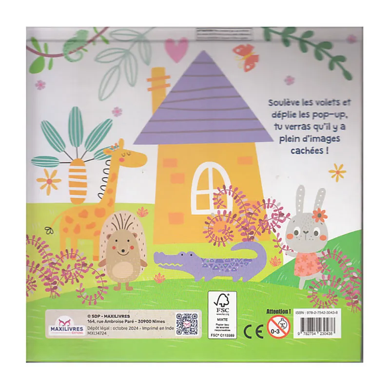 Livre Pop-up surprise Animaux du monde - 36m+-1