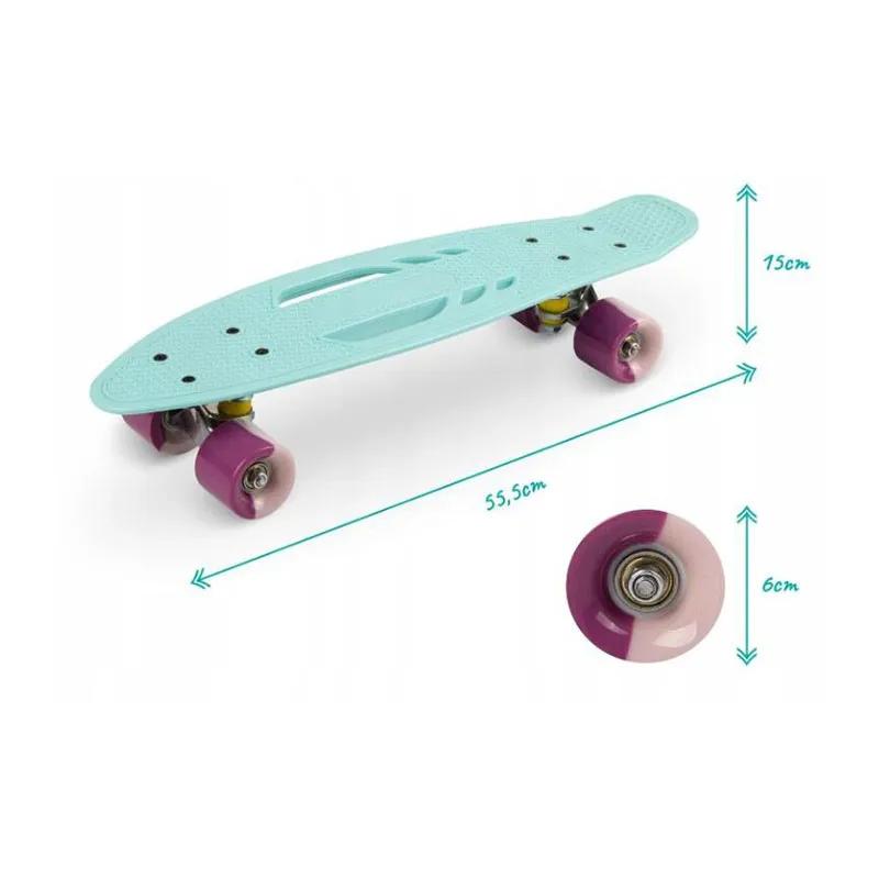 Skateboard Qkids Galaxy Bleu Marine - 36m+-3
