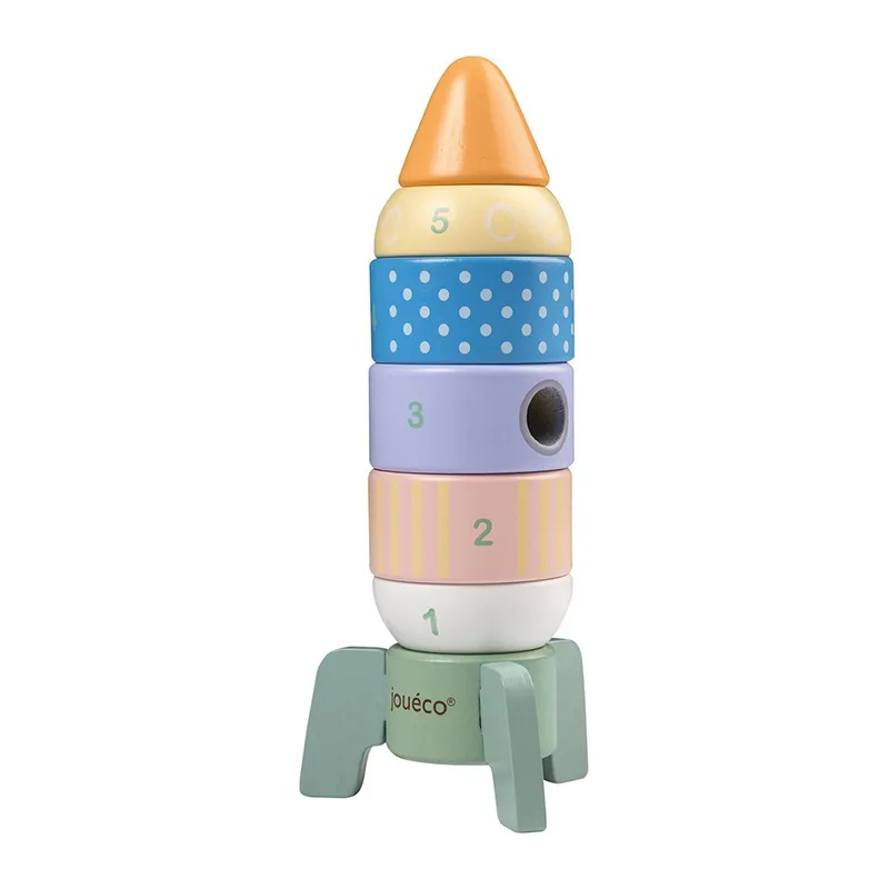Tour à construire Fusée Pastel 7pcs - 12m+-2