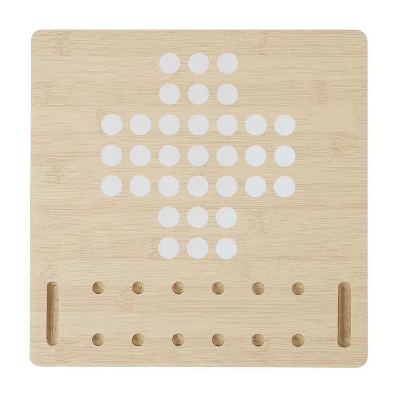 Coffret Jeux de société Bois 10en1 - 33x33x15,5cm-6