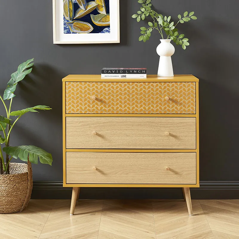 Commode Capucine Ocre - 78x39.5x80cm-0