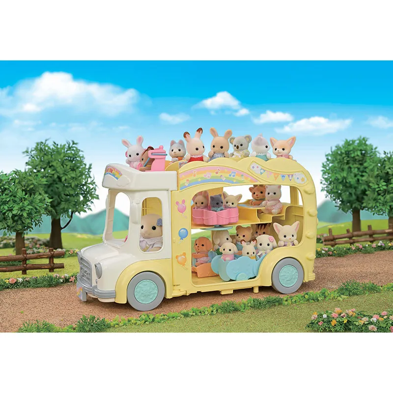Bus & sa cour de récréation - 8pcs-10