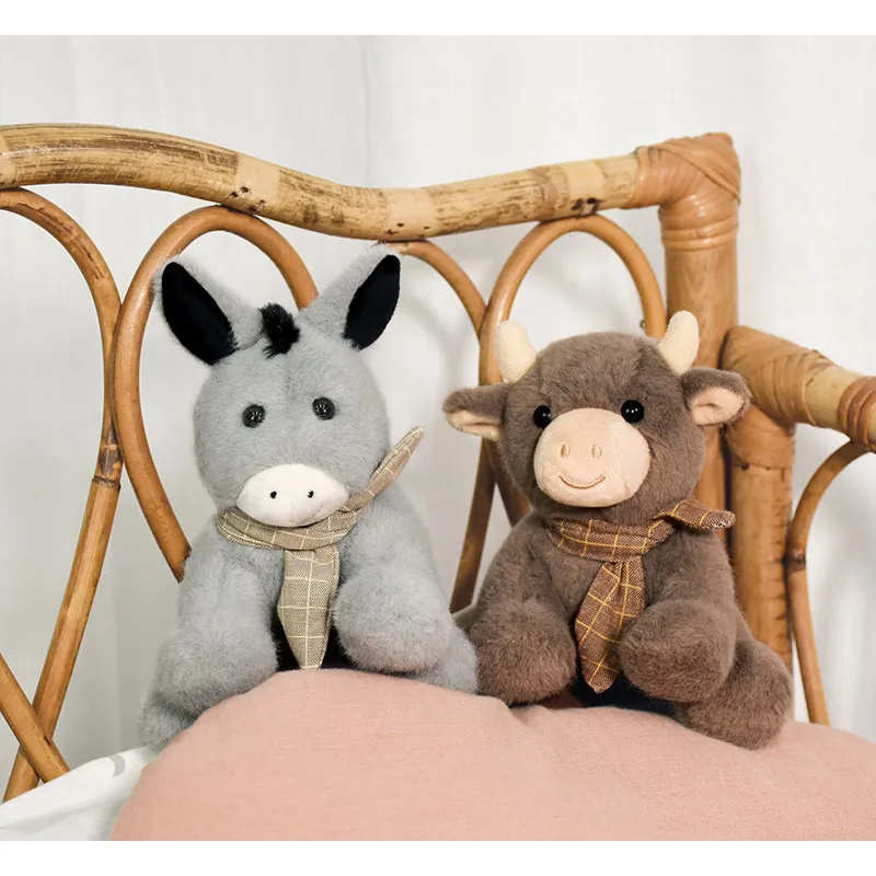 Peluche Petit Ane - 14cm-2