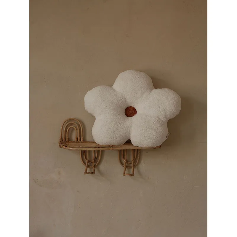 Coussin décoratif Marguerite Écru - 50x50cm-1