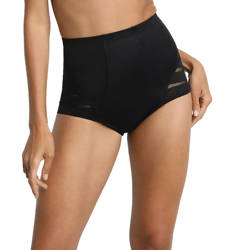 Culotte taille haute Ventre plat Diam's Control Femme - Noir-0