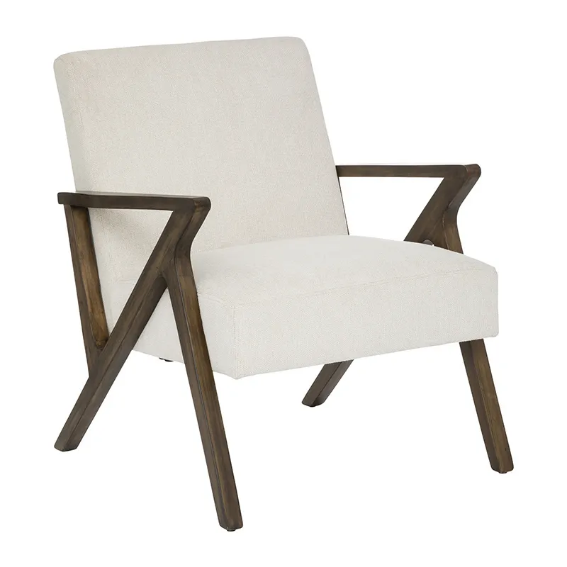 Fauteuil Orac Bois Ivoire - 75x67,5x81,5cm-1