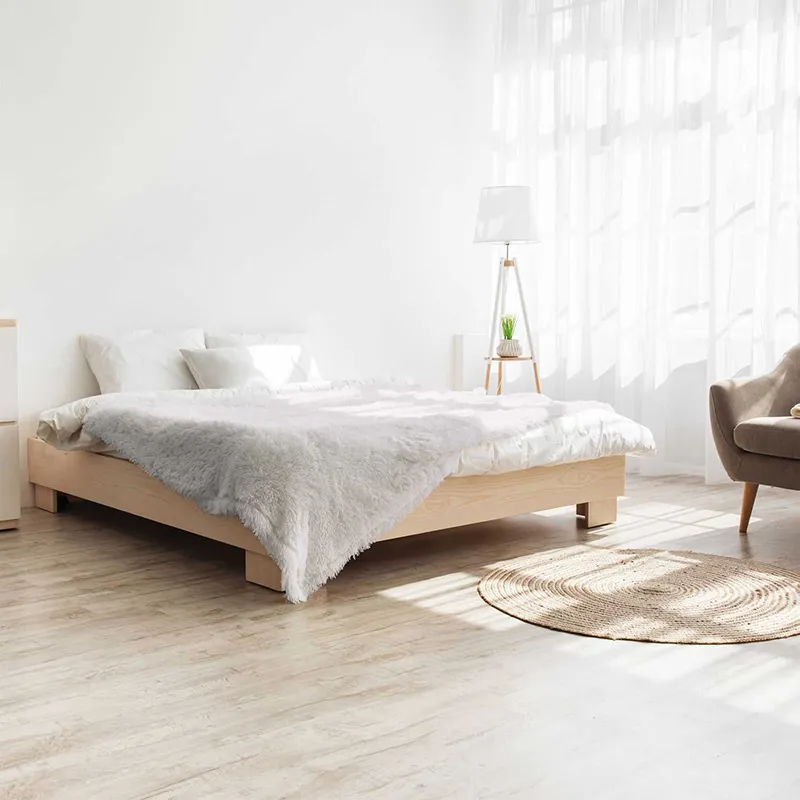 Plaid poils longs Blanc - 120x150cm-1