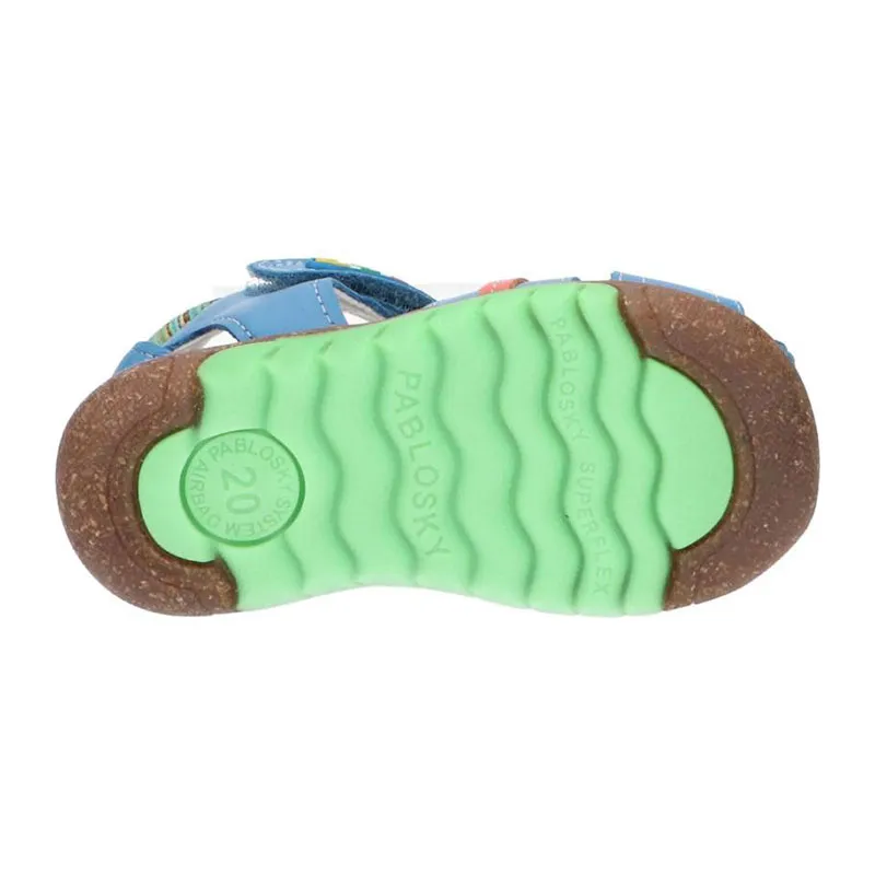Sandales scratch Rivet - Bleu-7