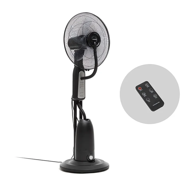 Ventilateur Brumisateur sur Pied + Commande à Distance - 40x123x44,5cm-1