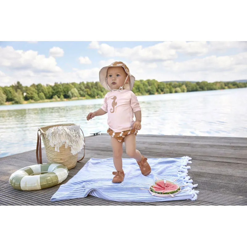 T-shirt de bain manches courtes anti-UV Hippocampe Rose clair - Lassig-2