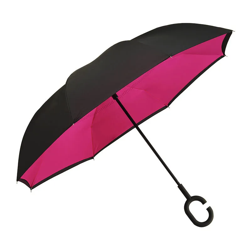 Parapluie ouverture inversée Impliva - Rose-0