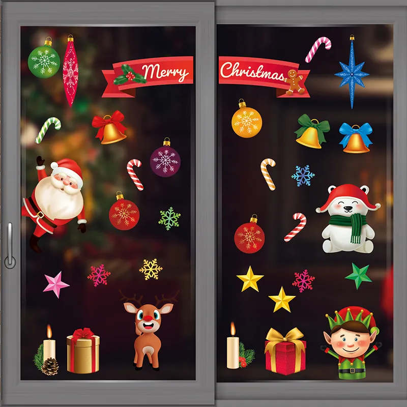 Stickers - Les amis de Noël colorés-0