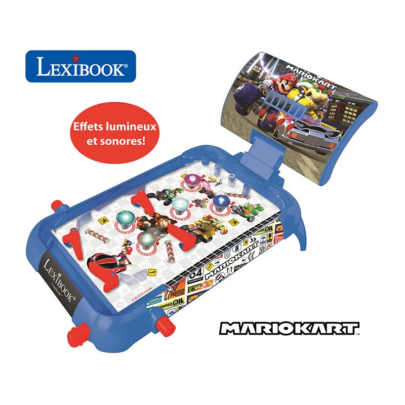 Flipper électronique de table Mario Kart - 5+-1
