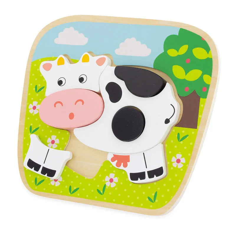 Puzzle à formes Vache 7pcs - 12m+-1