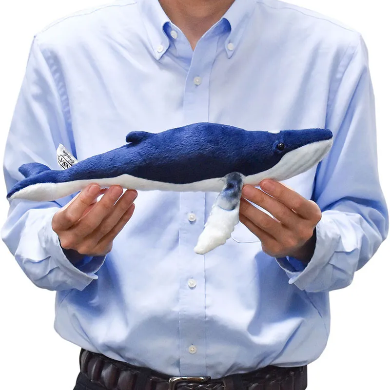 Peluche Baleine Bleu Hansa - 35cm-6