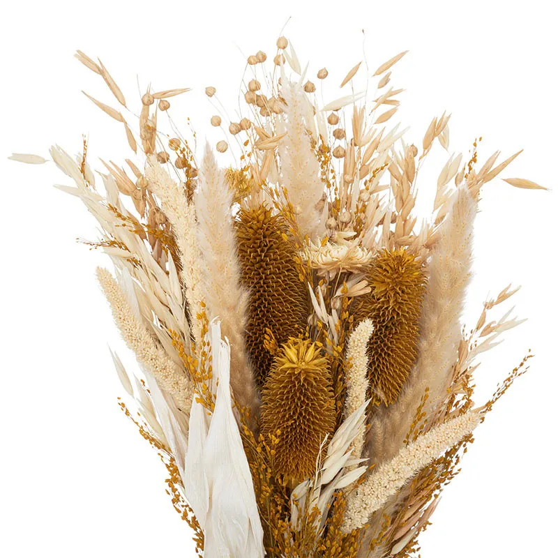 Bouquet composition Lour Beige - 15x12x56cm-1