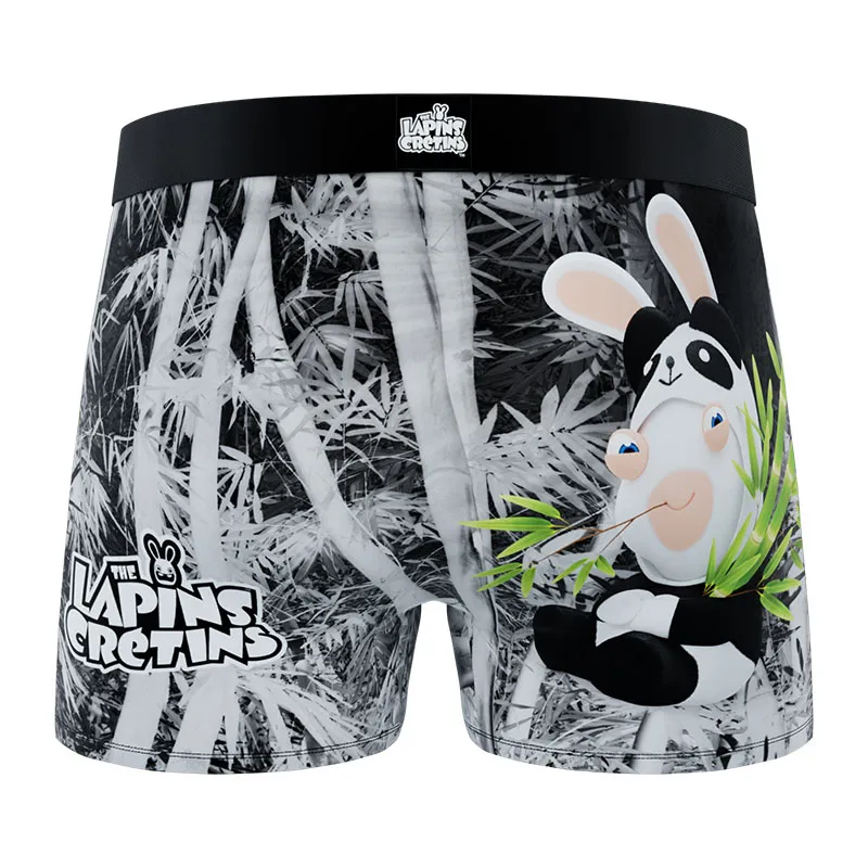 4 Boxers Homme Lapins Crétins - Bleu/Jaune/Noir/Blanc-1