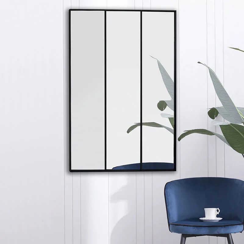 Miroir Atelier XXL Noir - 87x11.5x126cm-1