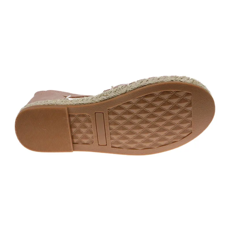 Sandales espadrille II - Rose-1