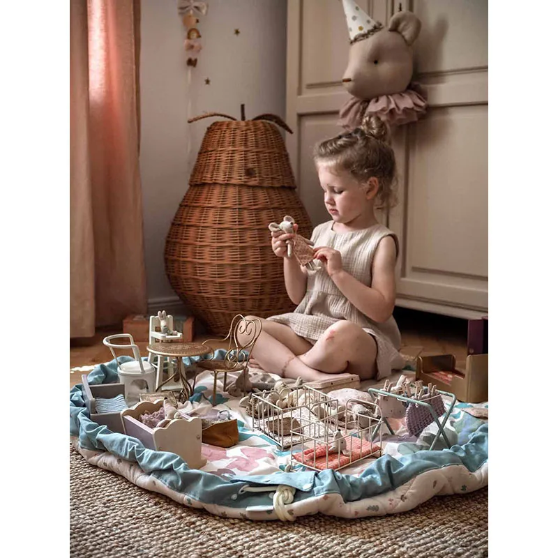 Sac à jouets/Tapis d'éveil 3en1 Biche - ø120cm-9