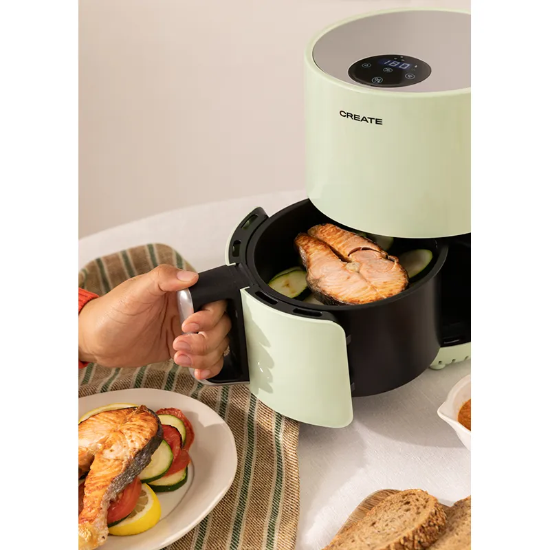 Friteuse Air Fryer 900W Vert pastel - 1,5L-2