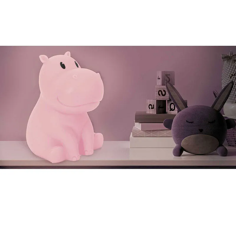 Lampe veilleuse Hippopotame - 16,5cm-8